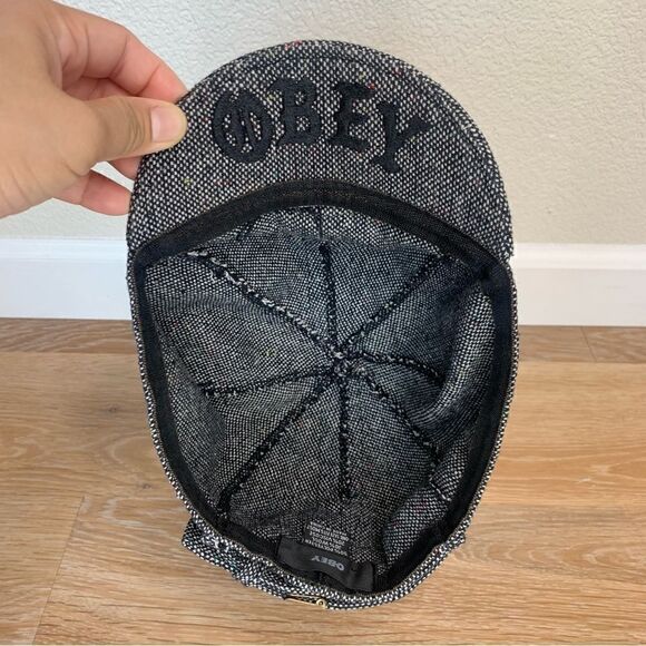 Obey Women’s Wool Blend Adjustable Herringbone Hat - Picture 7 of 11